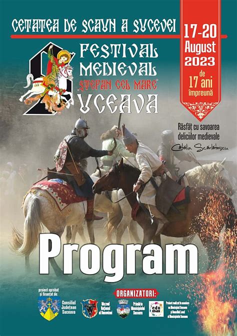 festivalul medieval suceava|Programul complet al Festivalului de Artă Medievală de la Suceava